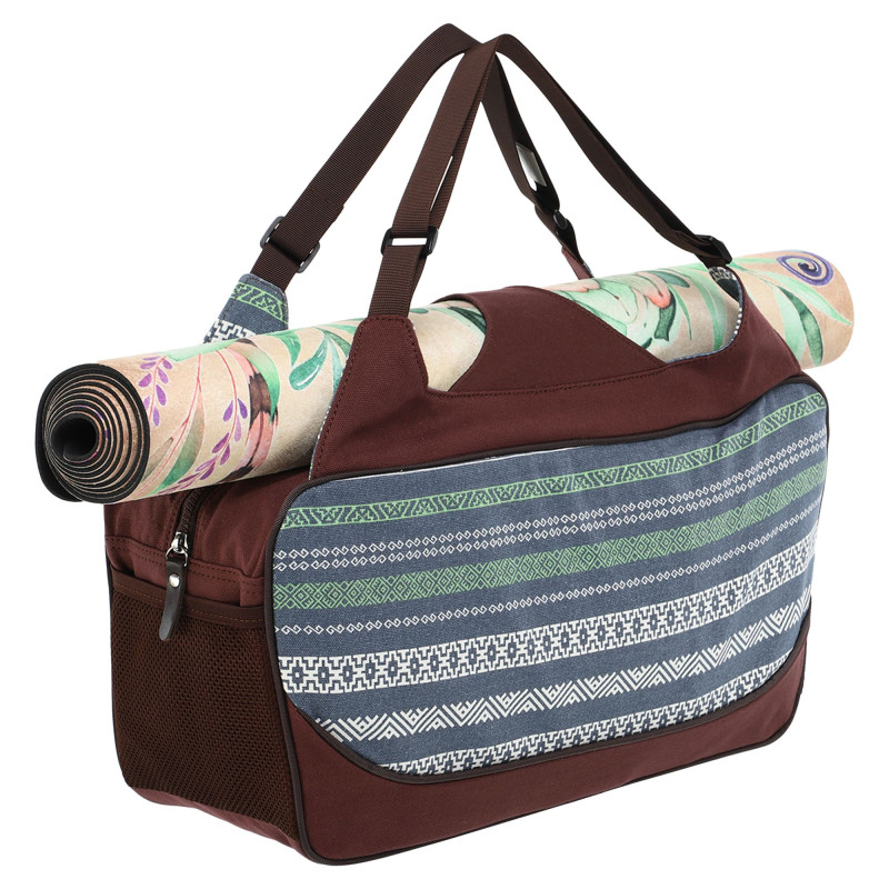 Сумка для йоги KINDFOLK Yoga bag SP-Sport FI-8366-3 сірий-синій