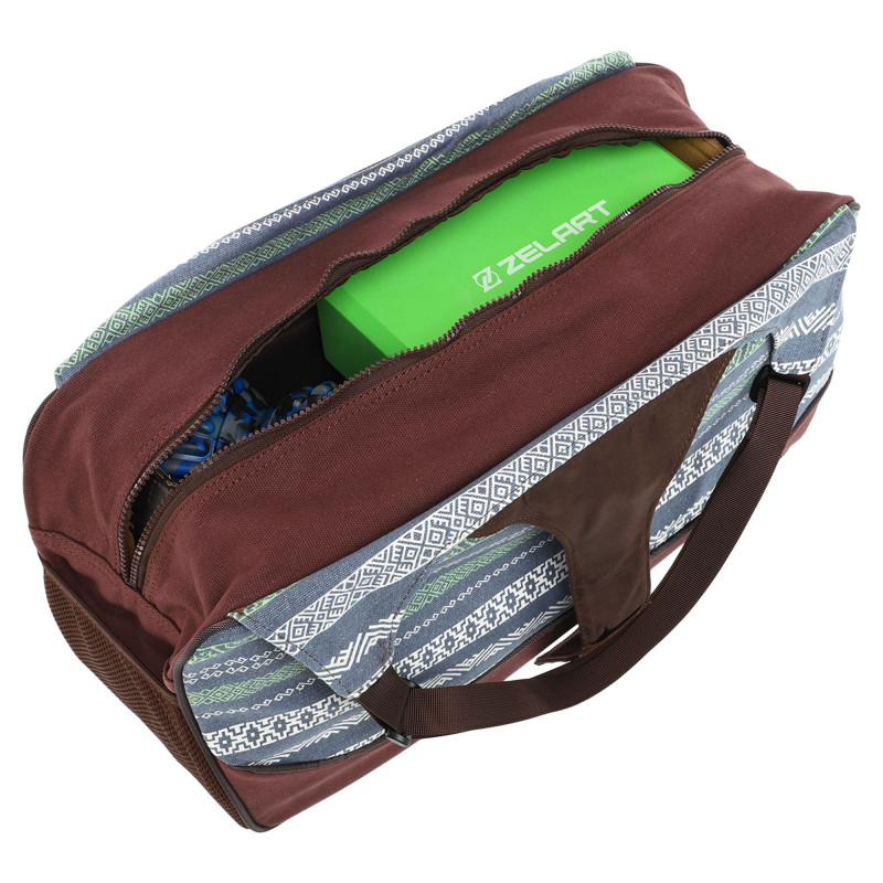 Сумка для йоги KINDFOLK Yoga bag SP-Sport FI-8366-3 сірий-синій