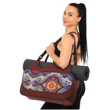 Сумка для йоги KINDFOLK Yoga bag SP-Sport FI-8366-4 темно-синій-фіолетовий
