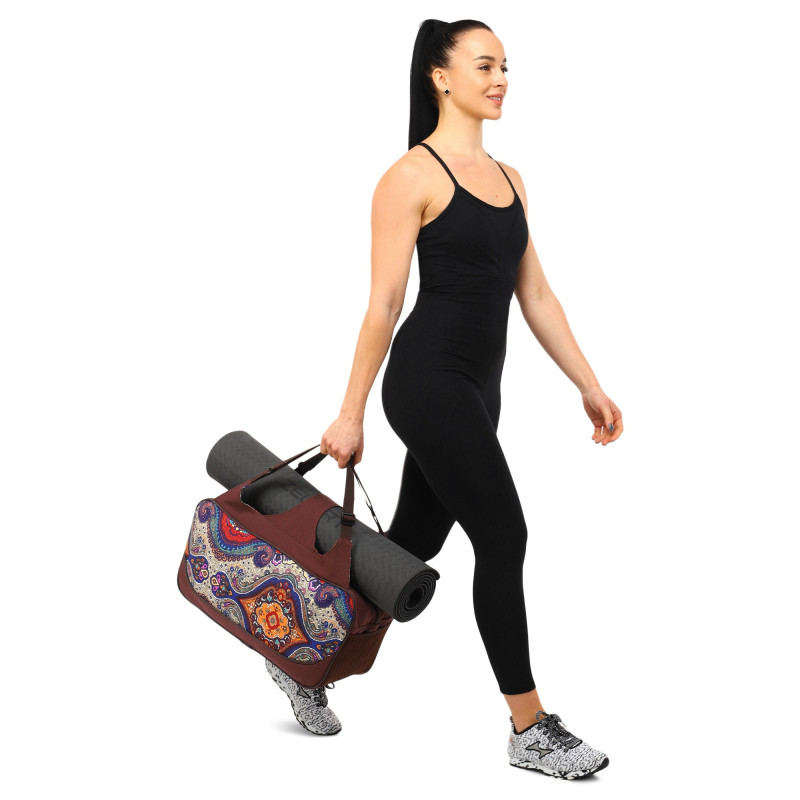 Сумка для йоги KINDFOLK Yoga bag SP-Sport FI-8366-4 темно-синій-фіолетовий