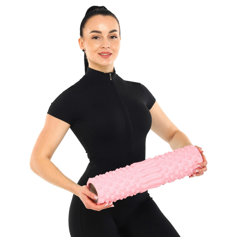 Ролер масажний циліндр (ролик мфр) 45см Grid Spine Roller SP-Sport FI-9389 кольори в асортименті