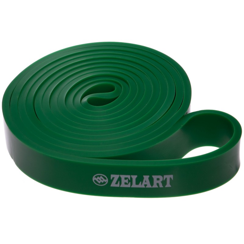 Гума петля для підтягувань та тренувань стрічка силова Zelart POWER BANDS FI-941-4 зелений