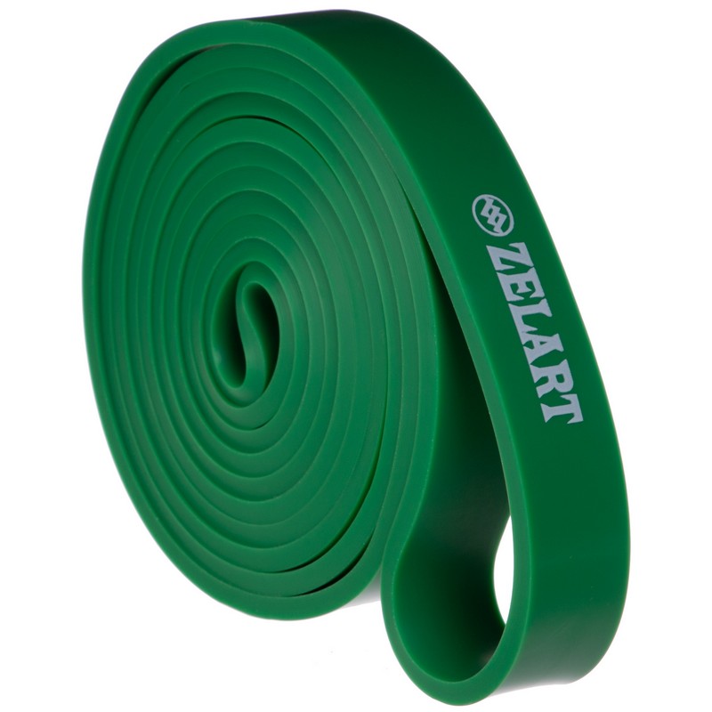 Гума петля для підтягувань та тренувань стрічка силова Zelart POWER BANDS FI-941-4 зелений