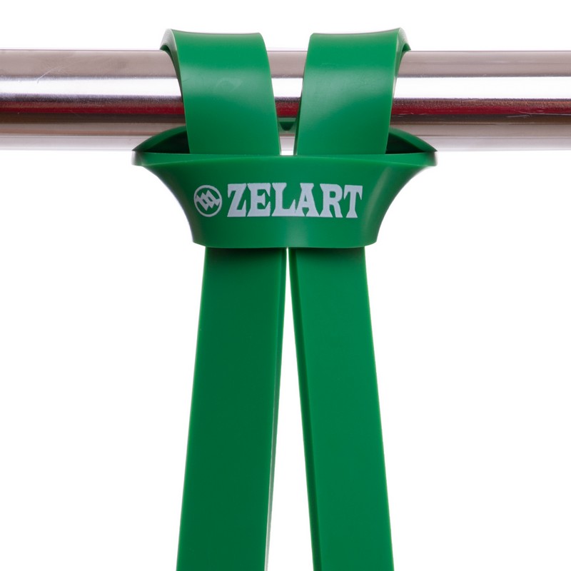 Гума петля для підтягувань та тренувань стрічка силова Zelart POWER BANDS FI-941-4 зелений