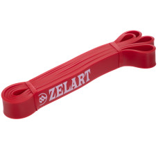 Гума петля для підтягувань та тренувань стрічка силова Zelart POWER BANDS FI-941-5 червоний