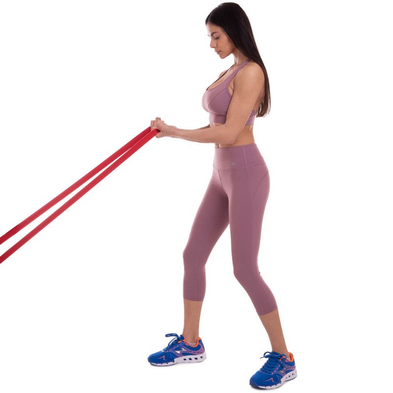 Гума петля для підтягувань та тренувань стрічка силова Zelart POWER BANDS FI-941-5 червоний
