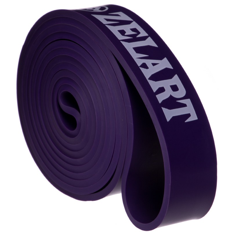 Гума петля для підтягувань та тренувань стрічка силова Zelart POWER BANDS FI-941-6 фіолетовий