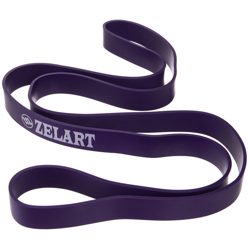 Гума петля для підтягувань та тренувань стрічка силова Zelart POWER BANDS FI-941-6 фіолетовий