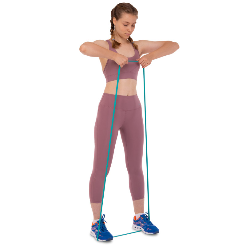 Гума петля для підтягувань та тренувань стрічка силова SP-Sport Fitness LINE FI-9584-1 15-25кг бірюзовий