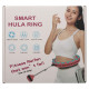 Обруч для схуднення регульований масажний з обтяжувачем Smart Hula Hoop Zelart FI-9659 бірюзовий-рожевий