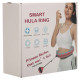 Обруч для схуднення регульований масажний з обтяжувачем Smart Hula Hoop Zelart FI-9659 бірюзовий-рожевий