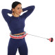 Обруч для схуднення регульований масажний з обтяжувачем Smart Hula Hoop Zelart FI-9659 бірюзовий-рожевий