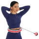 Обруч для схуднення регульований масажний з обтяжувачем Smart Hula Hoop Zelart FI-9659 бірюзовий-рожевий