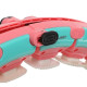 Обруч для схуднення регульований масажний з обтяжувачем Smart Hula Hoop Zelart FI-9659 бірюзовий-рожевий