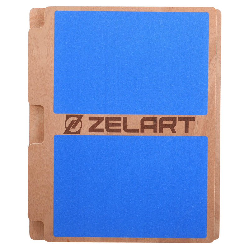 Тренажер для розтяжки м'язів ніг фітнес педаль Zelart Slant Board FI-9660 світло-коричневий