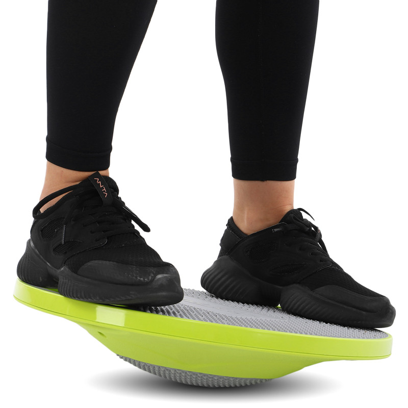 Диск балансувальний балансборд BALANCE BOARD Zelart FI-9664 42х9см салатовий-сірий