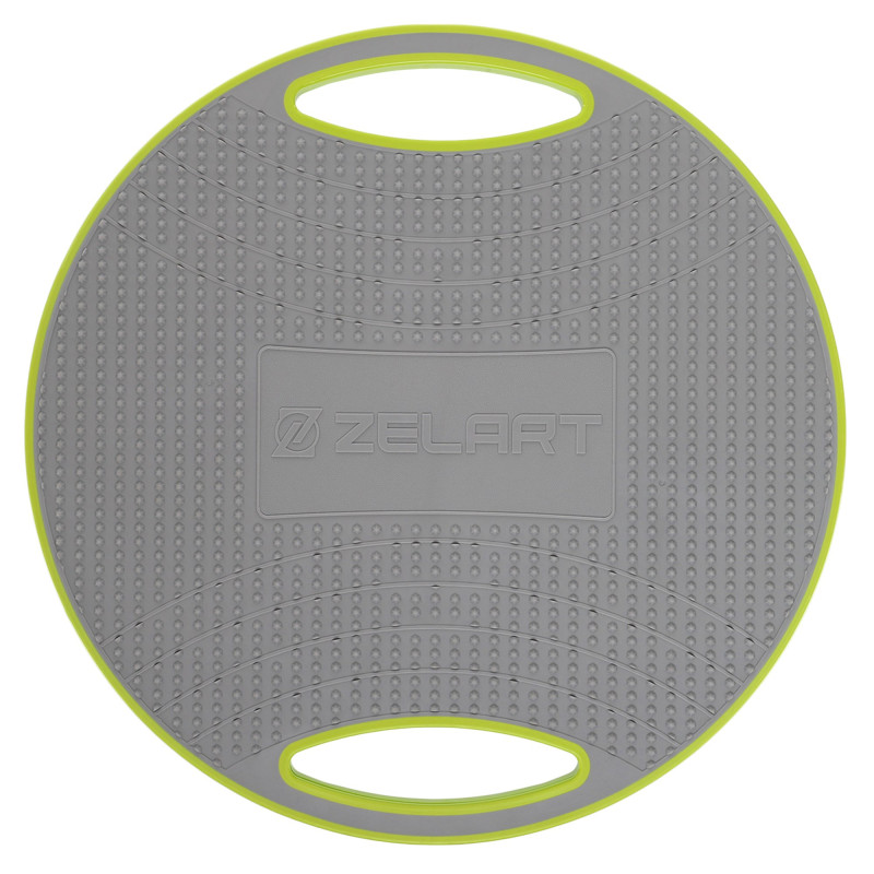 Диск балансувальний балансборд BALANCE BOARD Zelart FI-9664 42х9см салатовий-сірий