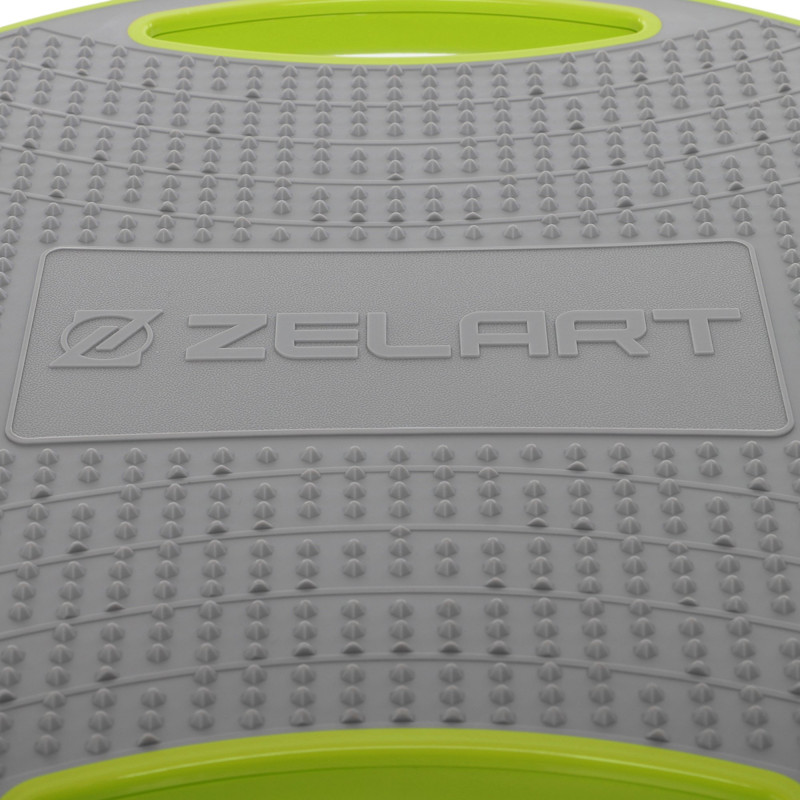 Диск балансувальний балансборд BALANCE BOARD Zelart FI-9664 42х9см салатовий-сірий