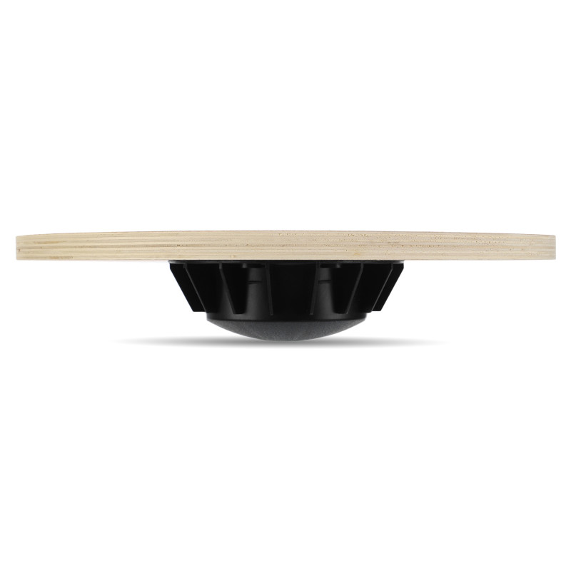 Диск балансувальний балансборд дерев'яний WOOD BALANCE BOARD Zelart FI-9665 39x7,5см чорний