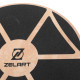 Диск балансувальний балансборд дерев'яний WOOD BALANCE BOARD Zelart FI-9665 39x7,5см чорний