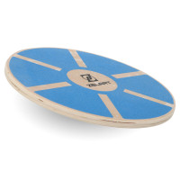 Диск балансувальний балансборд дерев'яний WOOD BALANCE BOARD Zelart FI-9666 39x7,5см синій