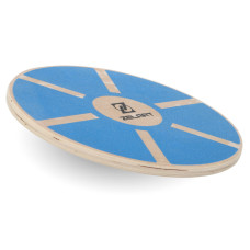Диск балансувальний балансборд дерев'яний WOOD BALANCE BOARD Zelart FI-9666 39x7,5см синій