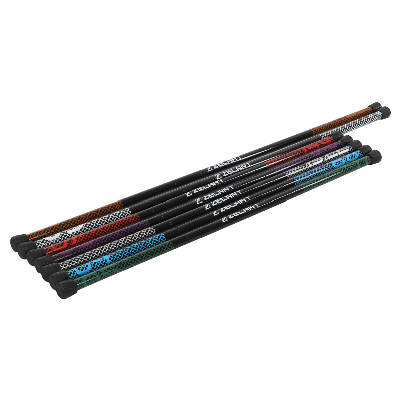 Бодібар Body Bar розбірний 3-х секційний Zelart FI-9994-7 вага 7кг чорний-червоний