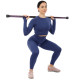 Бодібар Body Bar розбірний 3-х секційний Zelart FI-9994-8 вага 8кг черный-фиолетовый
