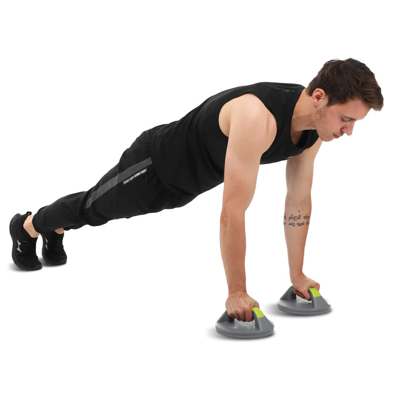 Упори для віджимань поворотні 2штуки Zelart FI-9997 PUSH-UP Stand 20x2,2x8,2см сірий-салатовий