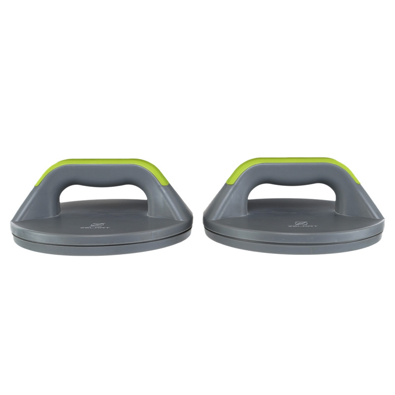 Упори для віджимань поворотні 2штуки Zelart FI-9997 PUSH-UP Stand 20x2,2x8,2см сірий-салатовий