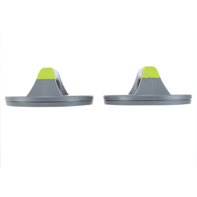 Упори для віджимань поворотні 2штуки Zelart FI-9997 PUSH-UP Stand 20x2,2x8,2см сірий-салатовий