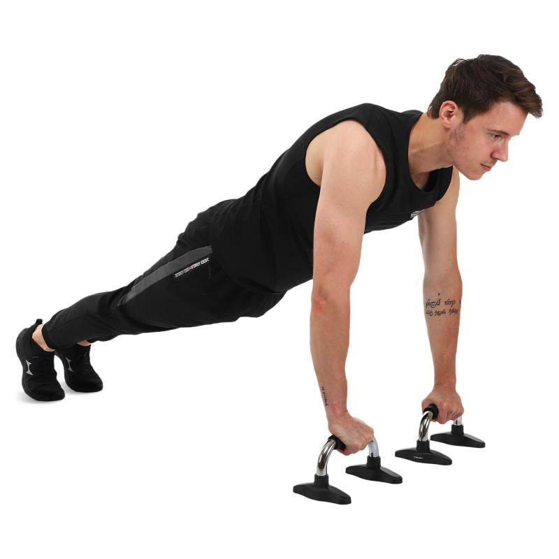 Упори для віджимань 2штуки Zelart FI-9998 PUSH-UP BAR 25,3x16x14см хром