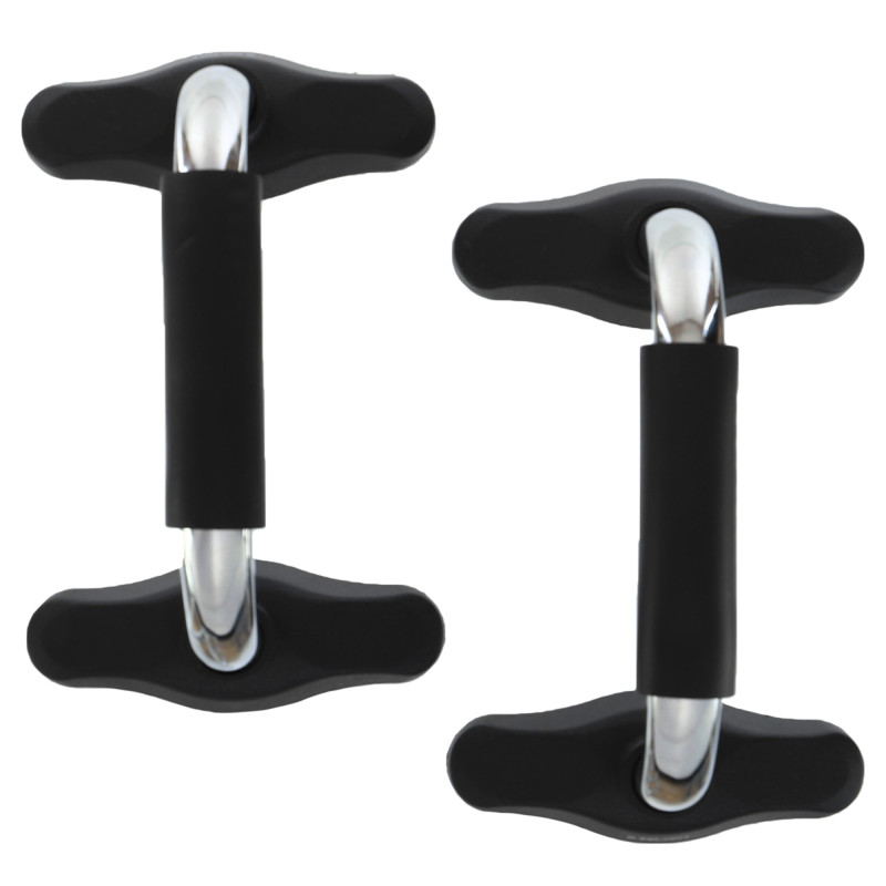 Упори для віджимань 2штуки Zelart FI-9998 PUSH-UP BAR 25,3x16x14см хром