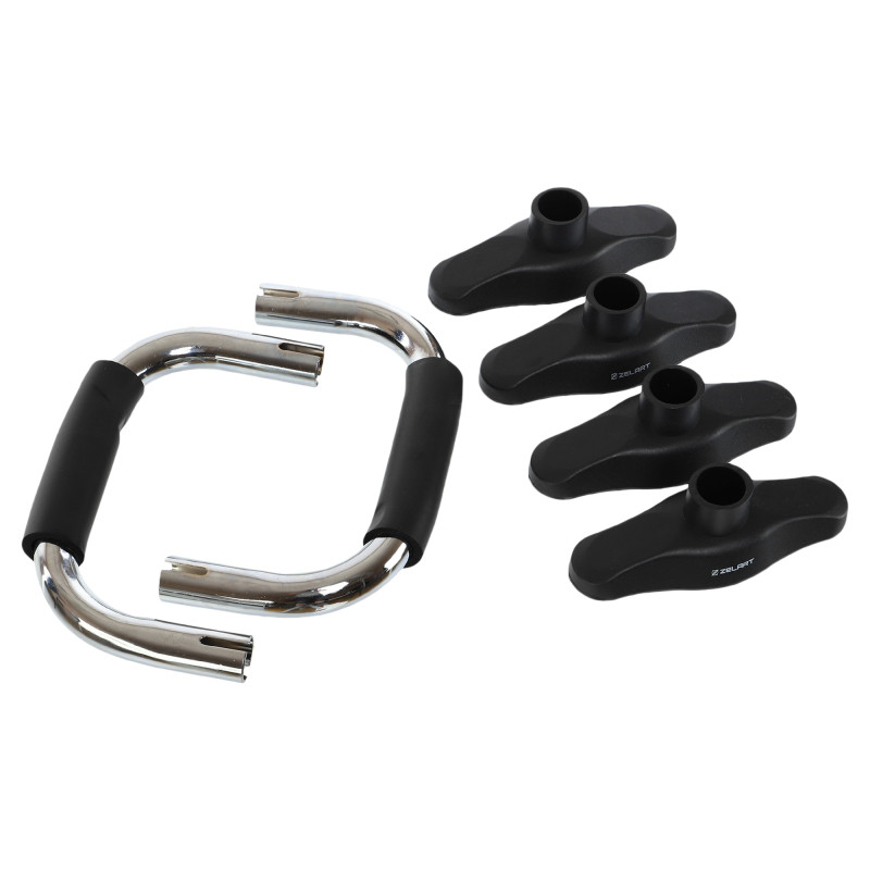 Упори для віджимань 2штуки Zelart FI-9998 PUSH-UP BAR 25,3x16x14см хром