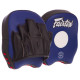 Міні-лапа боксерська вигнута тренувальна Кожвініл FAIRTEX FMV14 19x17x5см 2штуки кольори в асортименті