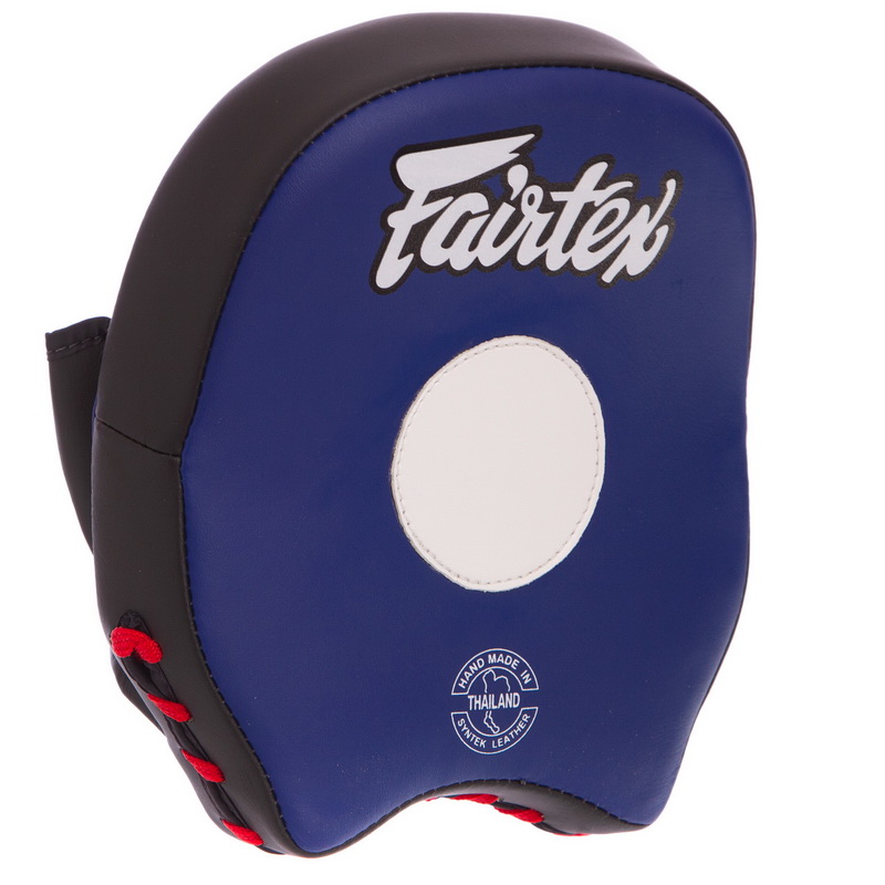 Міні-лапа боксерська вигнута тренувальна Кожвініл FAIRTEX FMV14 19x17x5см 2штуки кольори в асортименті