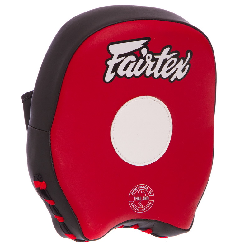 Міні-лапа боксерська вигнута тренувальна Кожвініл FAIRTEX FMV14 19x17x5см 2штуки кольори в асортименті
