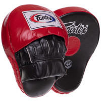Лапа боксерська зігнута тренувальна шкіра FAIRTEX FMV9 24x19x5см 2штуки кольори в асортименті