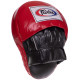 Лапа боксерська зігнута тренувальна шкіра FAIRTEX FMV9 24x19x5см 2штуки кольори в асортименті