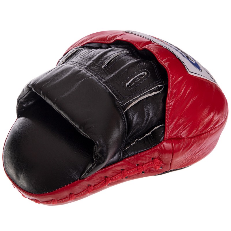 Лапа боксерська зігнута тренувальна шкіра FAIRTEX FMV9 24x19x5см 2штуки кольори в асортименті