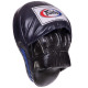 Лапа боксерська зігнута тренувальна шкіра FAIRTEX FMV9 24x19x5см 2штуки кольори в асортименті