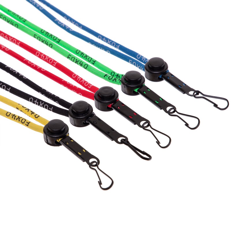 Шнурок-ремінець для свистка з карабіном BREAKAWAY LANYARDS FOX40-100 40см кольори в асортименті