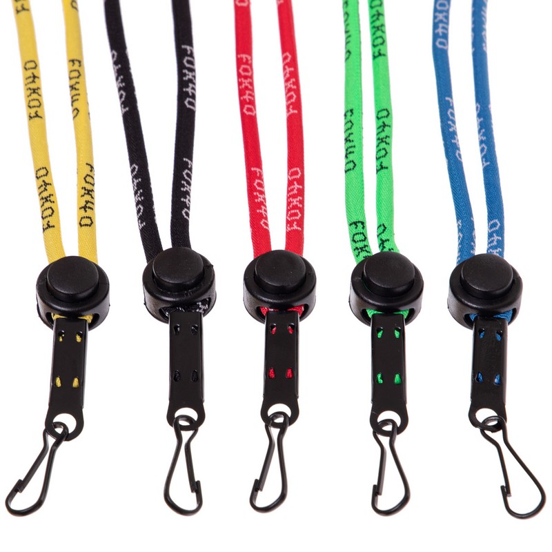 Шнурок-ремінець для свистка з карабіном BREAKAWAY LANYARDS FOX40-100 40см кольори в асортименті