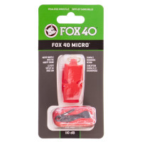 Свисток спортивний суддівський пластиковий зі шнурком MICRO FOX40-MICRO кольори в асортименті