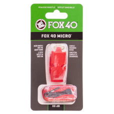 Свисток спортивний суддівський пластиковий зі шнурком MICRO FOX40-MICRO кольори в асортименті