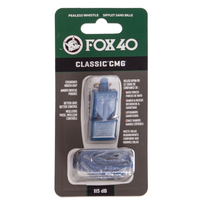 Свисток спортивний суддівський пластиковий зі шнурком Classic CMG FOX40Classic кольори в асортименті