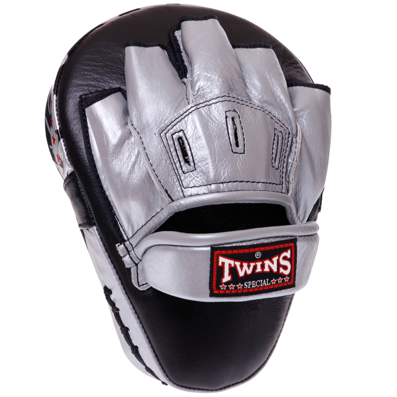 Лапа боксерська вигнута тренувальна шкіра TWINS FPML10-51 25x19x9см 1штука кольори в асортименті