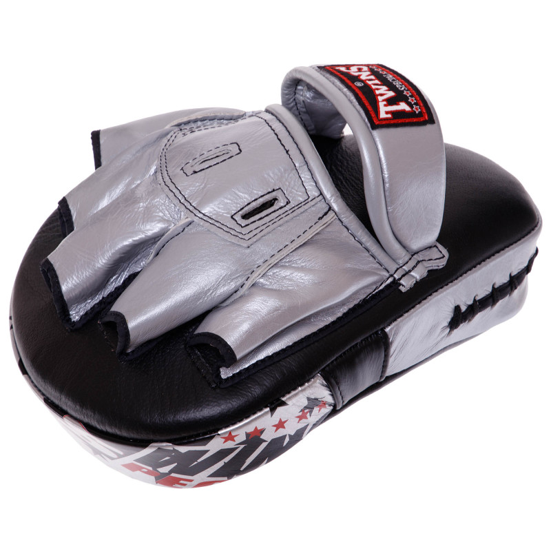 Лапа боксерська вигнута тренувальна шкіра TWINS FPML10-51 25x19x9см 1штука кольори в асортименті