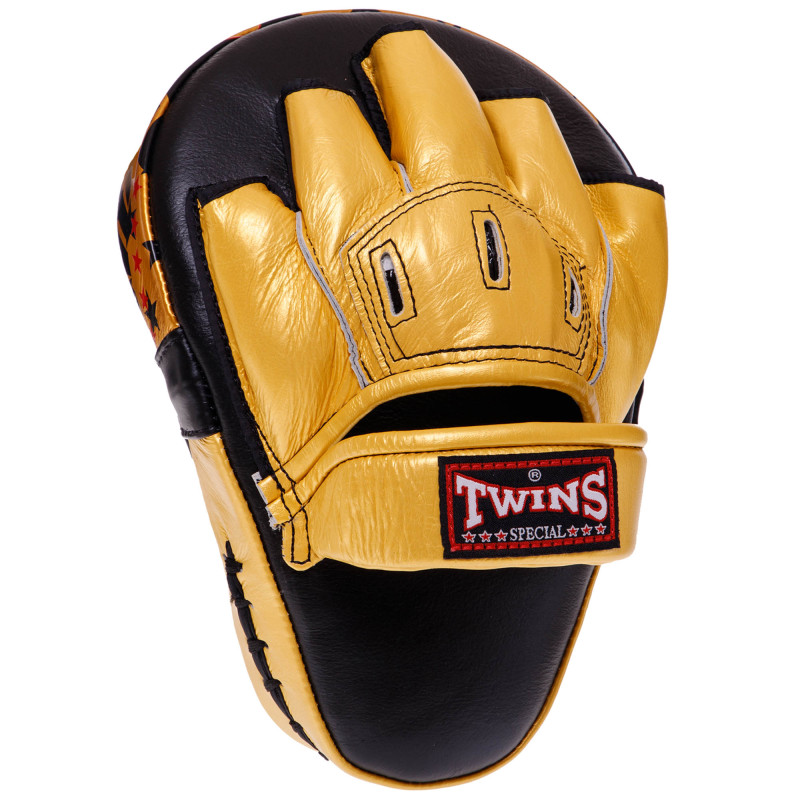 Лапа боксерська вигнута тренувальна шкіра TWINS FPML10-51 25x19x9см 1штука кольори в асортименті