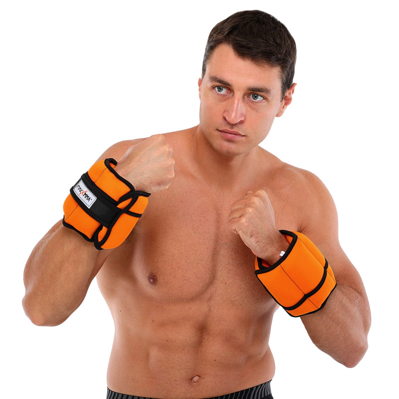 Обважнювачі-манжети з регульованою вагою для рук і ніг MAXXMMA FWB04 2x1,1кг кольори в асортименті